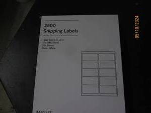 lot 43 image: 2500 shipping labels...