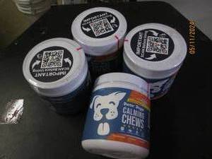 lot 191 image: 4 bottles of doctor doggo calming chews for dogs