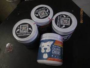 lot 192 image: 4 bottles of doctor doggo calming chews for dogs