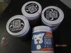 lot 193 image: 4 bottles of doctor doggo calming chews for dogs
