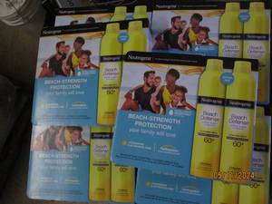 lot 215 image: 6 packages of 2 neutrogena beach defennse spf 60 suncreen