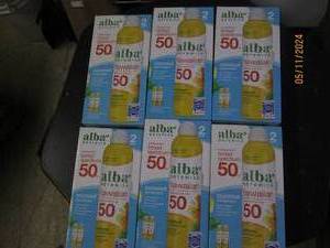 lot 227 image: 6 packages of 2 alba botanica spf 50 sunscreen