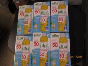 lot 233 image: 6 packages of 2 alba botanica spf 50 sunscreen