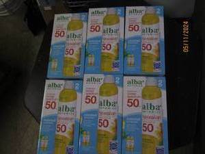 lot 234 image: 6 packages of 2 alba botanica spf 50 sunscreen