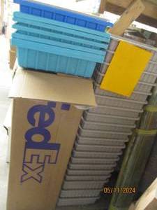 lot 238 image: Large lot of plastic sorter bins