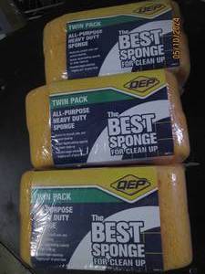 lot 83 image: 3  2 packs of qep the best spone all purpose heavy duty sponges