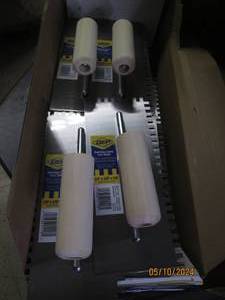 lot 85 image: 12 new qep traditonal carbon steel trowels