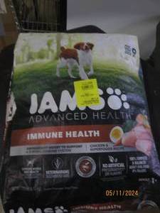 lot 99 image: 13.5lbs of iams dog food...