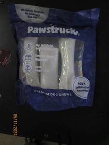 lot 103 image: package of pawstruck premium filled dog chews varitey pack peanut butter, cheese andd bacon and beef filled bones best best buy 52125