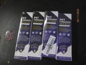 lot 111 image: 4 bottles of pet forbidden zone spray