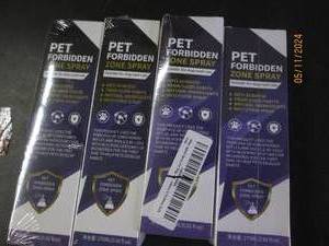 lot 114 image: 4 bottles of pet forbidden zone spray