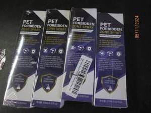 lot 116 image: 4 bottles of pet forbidden zone spray