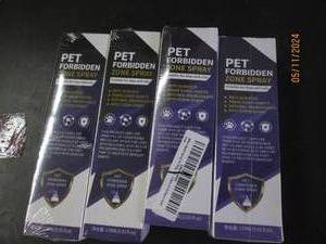 lot 117 image: 4 bottles of pet forbidden zone spray
