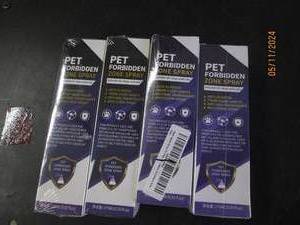 lot 119 image: 4 bottles of pet forbidden zone spray