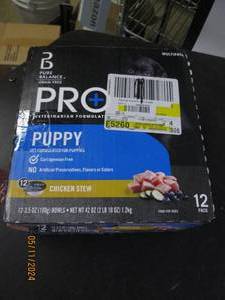 lot 121 image: pur balance 12 -3.5 oz puppy food...