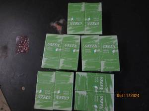 lot 141 image: 5 packages of 2 green mask sticks...