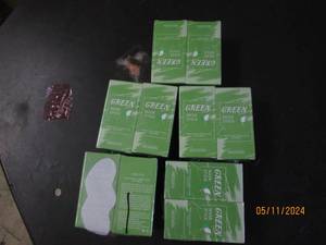 lot 142 image: 5 packages of 2 green mask sticks...