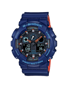 New G-Shock Mens X-Large Blue and Orange AnalogDigital Watch