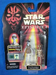 New  Star Wars Episode 1 Collectible Ody Mandrell with Otoga 222 Pit Droid