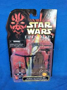 New Star Wars Episode 1 Collectible Naboo Accessory Set with Retracting Grappling Hook Backpack
