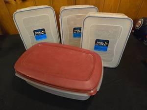 lot 90 image: Lock & Lock Storage Bins