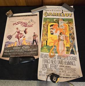 lot 100 image: Collectible Sound of Music & Camelot Movie Posters