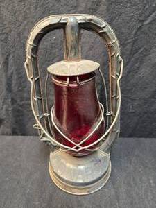 lot 34A image: Lantern--Dietz Monarch With Red Dietz Fitzall Globe