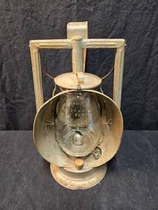lot 308 image: Lantern--Dietz Acme Inspector Lamp With Dietz Fitzall Globe