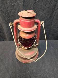 lot 226A image: Lantern--Embury No. 350 Little Supreme With Red Little Wizard Globe