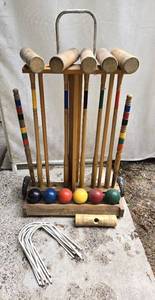 lot 353 image: Vintage Croquet Set