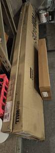 lot 197 image: 2 StoreWALL Slatwall Panel Systems for Your Garage--8 ft Long in Weathered Grey Plus Shelf Kit
