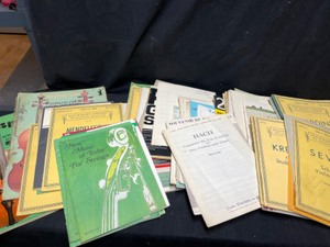 lot 194 image: Huge Collection of Violin Music Books