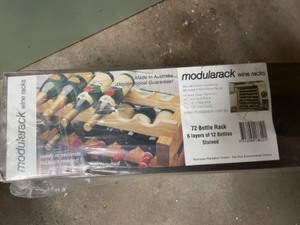 lot 198 image: Modularack Wine Rack System that Holds 72 Bottles