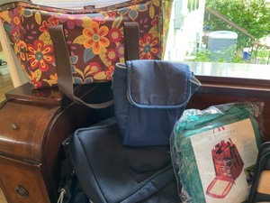 lot 272 image: Picnic Kit with Insulated Bags and Silverware Accessories