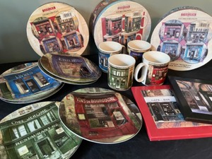 lot 121 image: Stoneware Dishes & Trivets