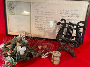 lot 327 image: Music Stand & Robin Adair Music Picture