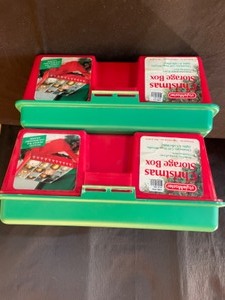 lot 351 image: Two Stylemaster Christmas Storage Boxes with Dividers
