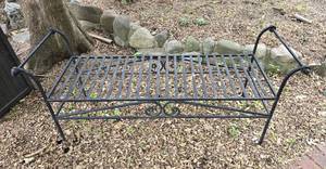 lot 140 image: Metal Garden Bench