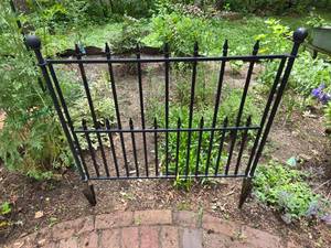 lot 143 image: Black Garden Fence