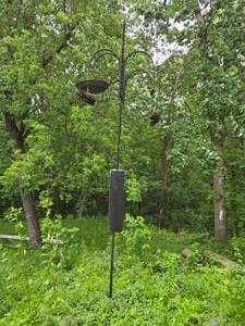 lot 145 image: Tall Bird Feeder with Squirrel Protection and All Pieces