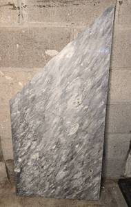 lot 57 image: Gray Marble Countertop Piece