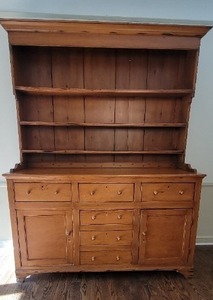 lot 3 image: Antique 19th Century Welsh Cupboard Handcrafted with Peg, Hand-Forged Nails, Mortise & Tenon Construction - You Wont Find One Like This Around