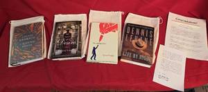 lot 233A image: Four Signed First Edition Books Never Read and Come in Bags From Parnassus Book Club