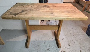 lot 169 image: Very Nice Wood Block Table