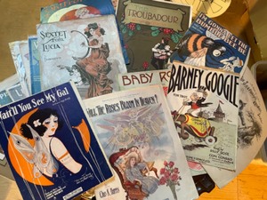 lot 411 image: Sheet Music--Classics With Great Names & Artwork