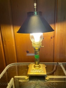 lot 419 image: Orient Express Brass Lamp