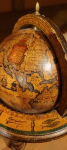 lot 150 image: Abbey Essie Studios Antique Style Historical Globe