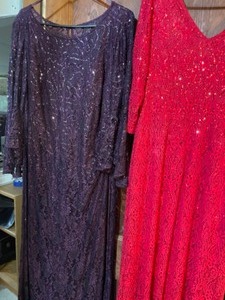 lot 329A image: Morgan & Co 18W & Marina 16 Evening Gowns