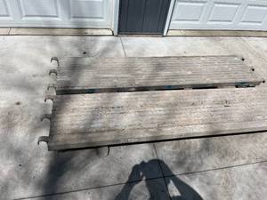 2 - ALUMINUM SCAFFOLD PLANKS