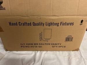 4 100W Dalton Vanity Light Fixtures